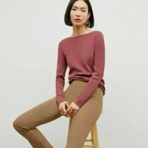 MM Lafleur Sweater Top Celeste Eco Knit Pink Mauve Pull-On Long Sleeve Large